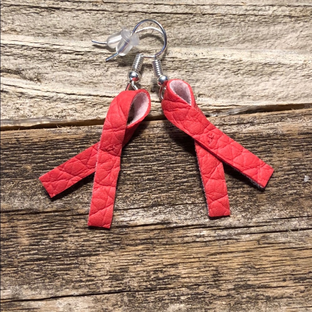 Leather earrings